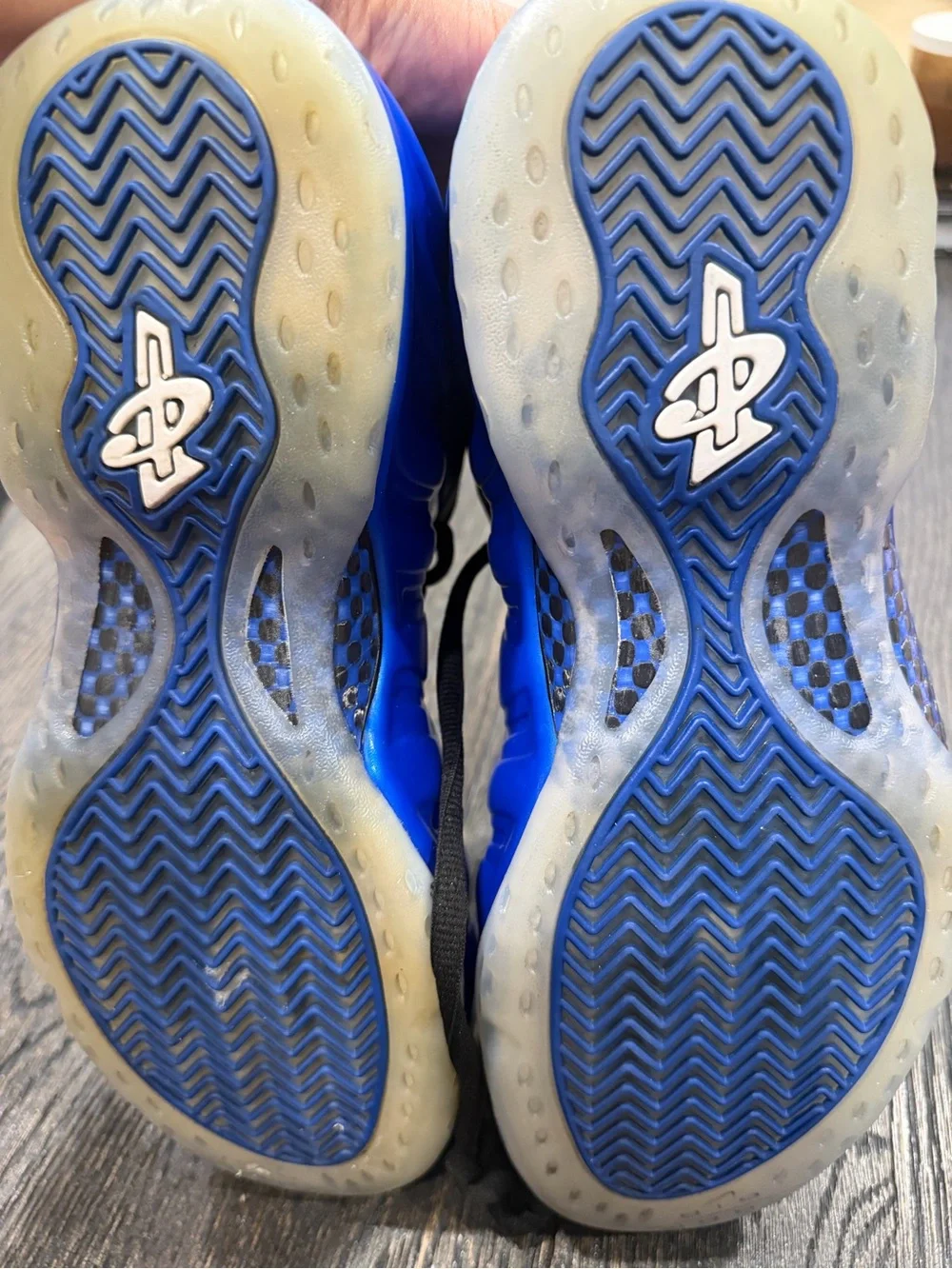 Nike Air Foamposite One International Blue Men Sz 8.5 Basketball Shoes